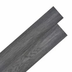 VidaXL Planches de plancher PVC autoadhésif 2,51 m² 2 mm Noir et blanc