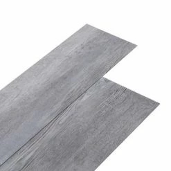 VidaXL Planches de plancher PVC autoadhésif 2,51 m² 2 mm Gris bois mat