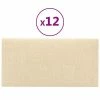 VidaXL Panneaux muraux 12 pcs Crème 30x15 cm Tissu 0,54 m² 1 VidaXL Panneaux muraux 12 pcs Crème 30x15 cm Tissu 0,54 m² -Matériaux de construction Soldes image 2 343760