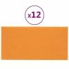 VidaXL Panneaux muraux 12 pcs Jaune foncé 30x15 cm Tissu 0,54 m² 1 VidaXL Panneaux muraux 12 pcs Jaune foncé 30x15 cm Tissu 0,54 m² -Matériaux de construction Soldes image 2 343769