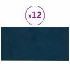 VidaXL Panneaux muraux 12 pcs Bleu 30x15 cm Velours 0,54 m² 2 VidaXL Panneaux muraux 12 pcs Bleu 30x15 cm Velours 0,54 m² -Matériaux de construction Soldes image 2 343778
