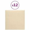 VidaXL Panneaux muraux 12 pcs Crème 30x30 cm Tissu 1,08 m² 2 VidaXL Panneaux muraux 12 pcs Crème 30x30 cm Tissu 1,08 m² -Matériaux de construction Soldes image 2 343788