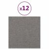VidaXL Panneaux muraux 12 pcs Gris clair 30x30 cm Tissu 1,08 m² 2 VidaXL Panneaux muraux 12 pcs Gris clair 30x30 cm Tissu 1,08 m² -Matériaux de construction Soldes image 2 343789
