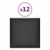 VidaXL Panneaux muraux 12 pcs Noir 30x30 cm Similicuir 1,08 m² 2 VidaXL Panneaux muraux 12 pcs Noir 30x30 cm Similicuir 1,08 m² -Matériaux de construction Soldes image 2 343799