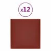 VidaXL Panneaux muraux 12pcs Rouge bordeaux 30x30cm Similicuir 1,08 m² 1 VidaXL Panneaux muraux 12pcs Rouge bordeaux 30x30cm Similicuir 1,08 m² -Matériaux de construction Soldes image 2 343804