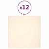 VidaXL Panneaux muraux 12 pcs Crème 30x30 cm Velours 1,08 m² 1 VidaXL Panneaux muraux 12 pcs Crème 30x30 cm Velours 1,08 m² -Matériaux de construction Soldes image 2 343815