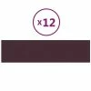 VidaXL Panneaux muraux 12 pcs Violet 60x15 cm Tissu 1,08 m² -Matériaux de construction Soldes image 2 343822