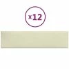 VidaXL Panneaux muraux 12 pcs Crème 60x15 cm Similicuir 1,08 m² 2 VidaXL Panneaux muraux 12 pcs Crème 60x15 cm Similicuir 1,08 m² -Matériaux de construction Soldes image 2 343828
