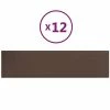 VidaXL Panneaux muraux 12 pcs Marron 60x15 cm Similicuir 1,08 m² 1 VidaXL Panneaux muraux 12 pcs Marron 60x15 cm Similicuir 1,08 m² -Matériaux de construction Soldes image 2 343833