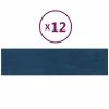 VidaXL Panneaux muraux 12 pcs Bleu 60x15 cm Velours 1,08 m² 2 VidaXL Panneaux muraux 12 pcs Bleu 60x15 cm Velours 1,08 m² -Matériaux de construction Soldes image 2 343834