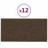 VidaXL Panneaux muraux 12 pcs Marron 60x30 cm Tissu 2,16 m² 1 VidaXL Panneaux muraux 12 pcs Marron 60x30 cm Tissu 2,16 m² -Matériaux de construction Soldes image 2 343847