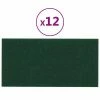 VidaXL Panneaux muraux 12 pcs Vert foncé 60x30 cm Tissu 2,16 m² 2 VidaXL Panneaux muraux 12 pcs Vert foncé 60x30 cm Tissu 2,16 m² -Matériaux de construction Soldes image 2 343849