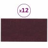 VidaXL Panneaux muraux 12 pcs Violet 60x30 cm Tissu 2,16 m² -Matériaux de construction Soldes image 2 343850