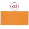 VidaXL Panneaux muraux 12 pcs Jaune foncé 60x30 cm Tissu 2,16 m² 2 VidaXL Panneaux muraux 12 pcs Jaune foncé 60x30 cm Tissu 2,16 m² -Matériaux de construction Soldes image 2 343853