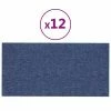 VidaXL Panneaux muraux 12 pcs Bleu 60x30 cm Tissu 2,16 m² 2 VidaXL Panneaux muraux 12 pcs Bleu 60x30 cm Tissu 2,16 m² -Matériaux de construction Soldes image 2 343854