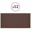 VidaXL Panneaux muraux 12 pcs Marron 60x30 cm Similicuir 2,16 m² 1 VidaXL Panneaux muraux 12 pcs Marron 60x30 cm Similicuir 2,16 m² -Matériaux de construction Soldes image 2 343861