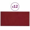 VidaXL Panneaux muraux 12 pcs Rouge bordeaux 60x30 cm Velours 2,16 m² 2 VidaXL Panneaux muraux 12 pcs Rouge bordeaux 60x30 cm Velours 2,16 m² -Matériaux de construction Soldes image 2 343867