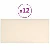 VidaXL Panneaux muraux 12 pcs Crème 60x30 cm Velours 2,16 m² 2 VidaXL Panneaux muraux 12 pcs Crème 60x30 cm Velours 2,16 m² -Matériaux de construction Soldes image 2 343871