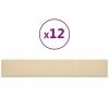 VidaXL Panneaux muraux 12 pcs Crème 90x15 cm Tissu 1,62 m² 1 VidaXL Panneaux muraux 12 pcs Crème 90x15 cm Tissu 1,62 m² -Matériaux de construction Soldes image 2 343872