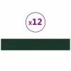 VidaXL Panneaux muraux 12 pcs Vert foncé 90x15 cm Tissu 1,62 m² -Matériaux de construction Soldes image 2 343877