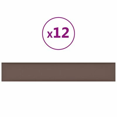 VidaXL Panneaux muraux 12 pcs Marron 90x15 cm Similicuir 1,62 m² 3 VidaXL Panneaux muraux 12 pcs Marron 90x15 cm Similicuir 1,62 m²