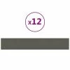 VidaXL Panneaux muraux 12 pcs Gris foncé 90x15 cm Velours 1,62 m² -Matériaux de construction Soldes image 2 343892