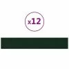 VidaXL Panneaux muraux 12 pcs Vert foncé 90x15 cm Velours 1,62 m² 1 VidaXL Panneaux muraux 12 pcs Vert foncé 90x15 cm Velours 1,62 m² -Matériaux de construction Soldes image 2 343893