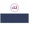 VidaXL Panneaux muraux 12 pcs Bleu 90x30 cm Tissu 3,24 m² 2 VidaXL Panneaux muraux 12 pcs Bleu 90x30 cm Tissu 3,24 m² -Matériaux de construction Soldes image 2 343910
