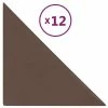 VidaXL Panneaux muraux 12 pcs Marron 30x30 cm Similicuir 1,08 m² 1 VidaXL Panneaux muraux 12 pcs Marron 30x30 cm Similicuir 1,08 m² -Matériaux de construction Soldes image 2 343945