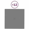 VidaXL Panneaux muraux 12 pcs Gris clair 30x30 cm Tissu 1,08 m² -Matériaux de construction Soldes image 2 343957