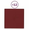 VidaXL Panneaux muraux 12 pcs Rouge bordeaux 30x30 cm Tissu 1,08 m² 2 VidaXL Panneaux muraux 12 pcs Rouge bordeaux 30x30 cm Tissu 1,08 m² -Matériaux de construction Soldes image 2 343960