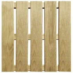 VidaXL Dalles de terrasse 6 pcs 50x50 cm Bois Vert -Matériaux de construction Soldes image 2 44946