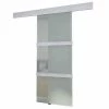VidaXL Porte coulissante Verre et aluminium 178 cm Argenté 1 VidaXL Porte coulissante Verre et aluminium 178 cm Argenté -Matériaux de construction Soldes image 2 60266