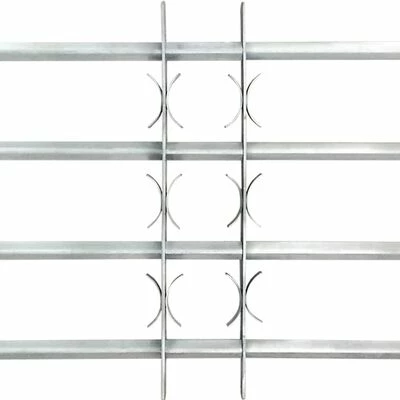 VidaXL Grille réglable de sécurité de fenêtres et 4 barres 1000-1500mm 5 VidaXL Grille réglable de sécurité de fenêtres et 4 barres 1000-1500mm – Image 3