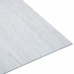 VidaXL Planches de plancher autoadhésives 5,11 m² PVC Blanc -Matériaux de construction Soldes image 3 146239