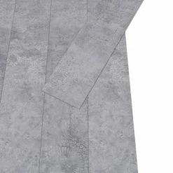 VidaXL Planches de plancher PVC 4,46 m² 3 mm Autoadhésif Gris ciment -Matériaux de construction Soldes image 3 146574