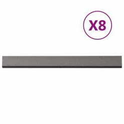 VidaXL Panneaux muraux 8 pcs Gris 170x15 cm WPC -Matériaux de construction Soldes image 3 149026