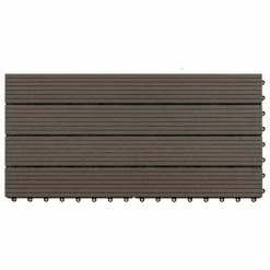 VidaXL Carreaux de terrasse 6 pcs WPC 60x30 cm 1,08 m² Marron foncé 10 VidaXL Carreaux de terrasse 6 pcs WPC 60x30 cm 1,08 m² Marron foncé -Matériaux de construction Soldes image 3 149027