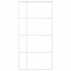 VidaXL Porte coulissante Verre ESG dépoli aluminium 102,5x205 cm Blanc 9 VidaXL Porte coulissante Verre ESG dépoli aluminium 102,5x205 cm Blanc -Matériaux de construction Soldes image 3 151689