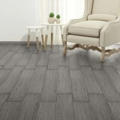 VidaXL Planche de plancher PVC autoadhésif 5,02 m² 2 mm Gris foncé 10 VidaXL Planche de plancher PVC autoadhésif 5,02 m² 2 mm Gris foncé -Matériaux de construction Soldes image 3 245176