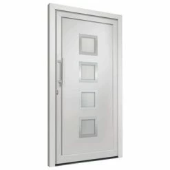 VidaXL Porte d'entrée Blanc 98x208 cm -Matériaux de construction Soldes image 3 279178