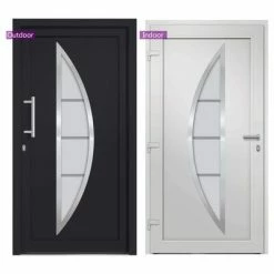 VidaXL Porte d'entrée Anthracite 88x200 cm 10 VidaXL Porte d'entrée Anthracite 88x200 cm -Matériaux de construction Soldes image 3 279211