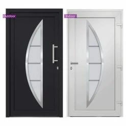 VidaXL Porte d'entrée Anthracite 88x200 cm 10 VidaXL Porte d'entrée Anthracite 88x200 cm -Matériaux de construction Soldes image 3 279217