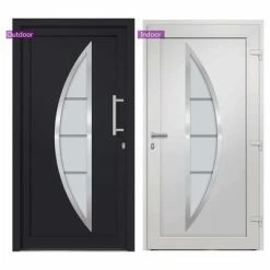 VidaXL Porte d'entrée Anthracite 108x208 cm -Matériaux de construction Soldes image 3 279222