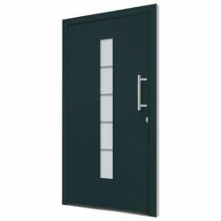 VidaXL Porte d'entrée Aluminium et PVC Anthracite 110x210 cm 10 VidaXL Porte d'entrée Aluminium et PVC Anthracite 110x210 cm -Matériaux de construction Soldes image 3 3056814