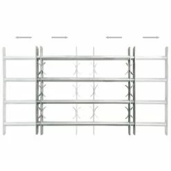 VidaXL Grilles réglables de sécurité de fenêtres 2 pcs 1000-1500 mm 9 VidaXL Grilles réglables de sécurité de fenêtres 2 pcs 1000-1500 mm -Matériaux de construction Soldes image 3 3057510