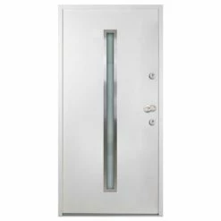 VidaXL Porte d'entrée Aluminium Blanc 90x200 cm -Matériaux de construction Soldes image 3 3059681