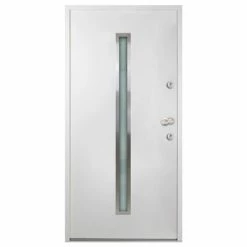 VidaXL Porte d'entrée Aluminium Blanc 110x207,5 cm -Matériaux de construction Soldes image 3 3059685