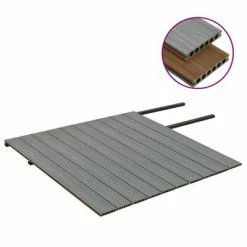 VidaXL Panneaux de terrasse et accessoires WPC Marron/gris 20 m² 2,2 m -Matériaux de construction Soldes image 3 3070465