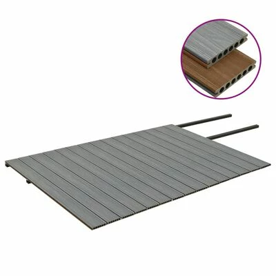 VidaXL Panneaux de terrasse et accessoires WPC Marron/gris 30 m² 2,2 m 4 VidaXL Panneaux de terrasse et accessoires WPC Marron/gris 30 m² 2,2 m – Image 3